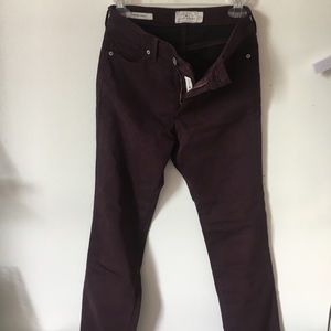 Lucky Brand Maroon Skinny Jeans